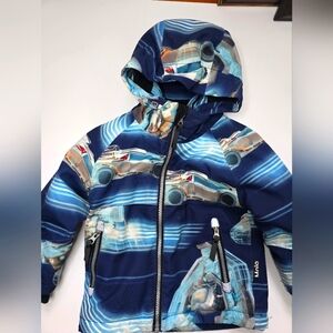 Molo Ski Jacket with Car Print Size 2-3Y